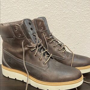 Timberland Brown Leather High-Top Boots